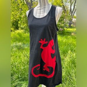 Mexicali Blues black and red iguana sundress